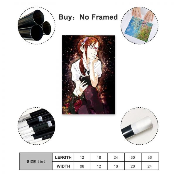 Anime Evangelion Makinami GirlCanvas Painting Wall Art Posters and Prints Wall Pictures for Living Room Decoration 1 - Evangelion Merch