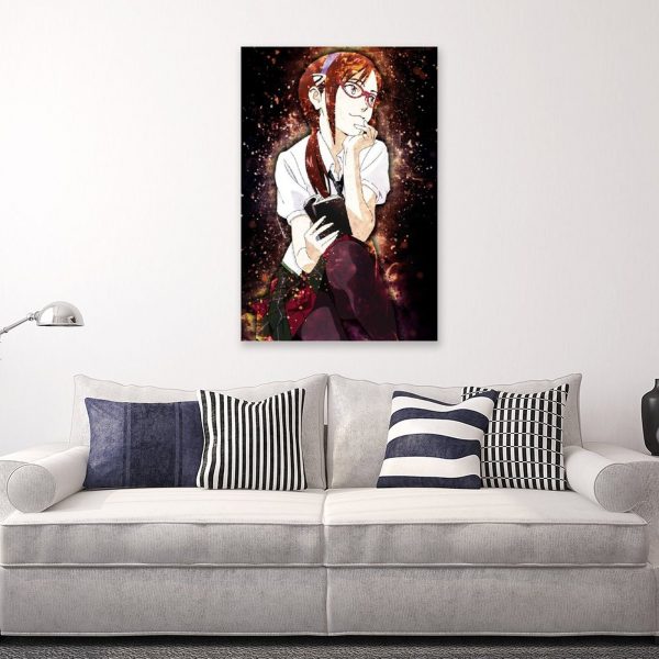 Anime Evangelion Makinami GirlCanvas Painting Wall Art Posters and Prints Wall Pictures for Living Room Decoration 4 - Evangelion Merch