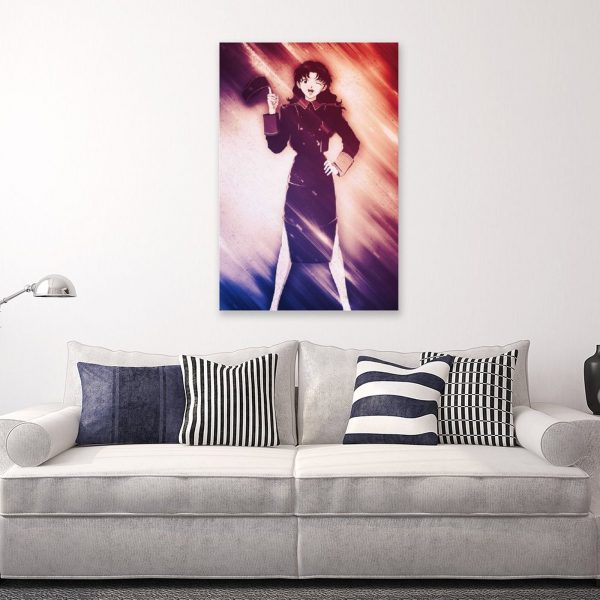 Anime Misato Evangelion GirlCanvas Painting Wall Art Posters and Prints Wall Pictures for Living Room Decoration 4 - Evangelion Merch