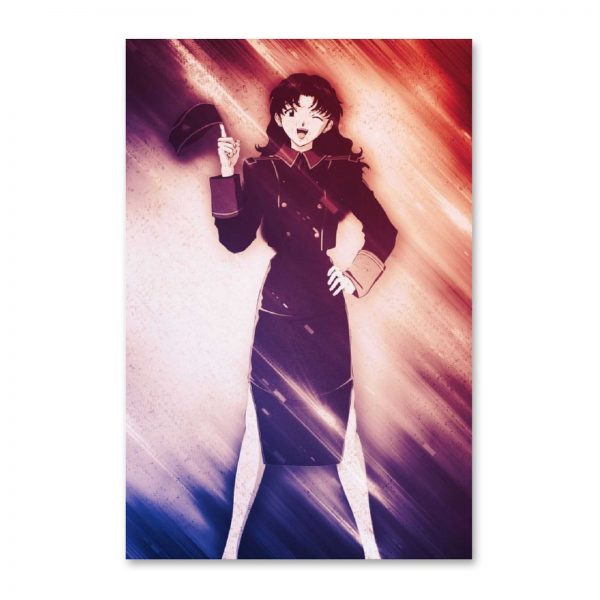 Anime Misato Evangelion GirlCanvas Painting Wall Art Posters and Prints Wall Pictures for Living Room Decoration - Evangelion Merch