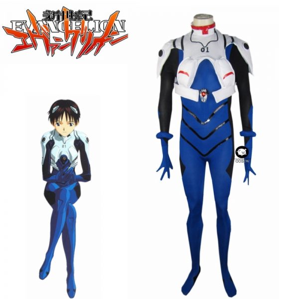 Ikari Shinji EVA 01 Test Type Meisters Battle Suit Cosplay Costume Custom Halloween Christmas Uniform Custom - Evangelion Merch