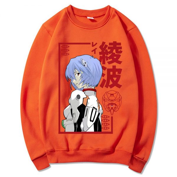 Rei Ayanami Japanese Anime Casual Crewneck Sweatshirts Men s Manga Hipster Sweatshirt Unisex Oversized Sweatshirt Homme 3 - Evangelion Merch