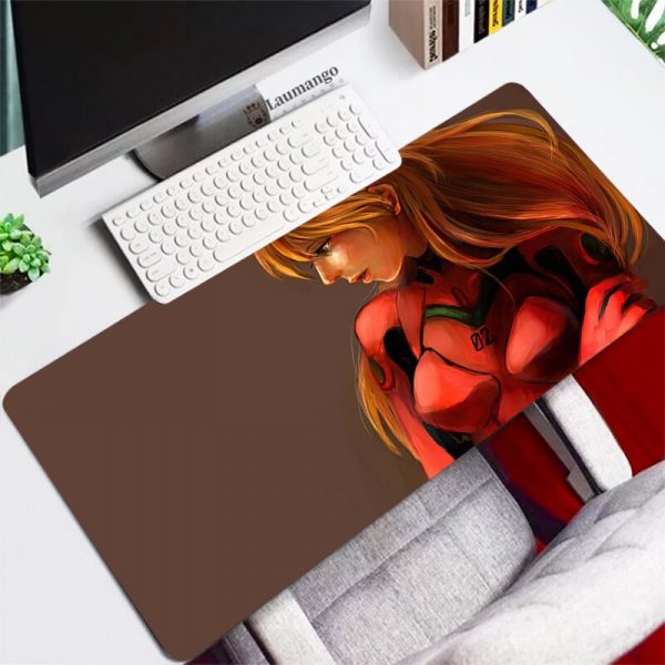 Evangelion Mouse Pad gaming accessories Persian Carpet Large Rubber Speed Laptop Mini Pc Gamer Keyboard Table 2 - Evangelion Merch