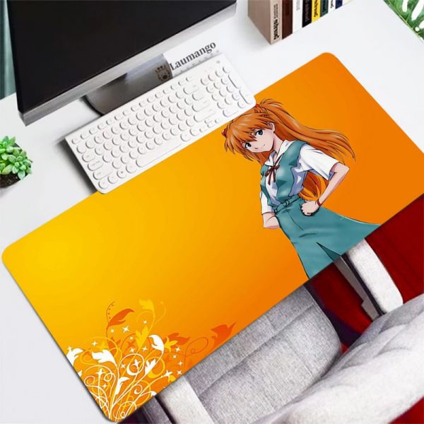 Evangelion Mouse Pad gaming accessories Persian Carpet Large Rubber Speed Laptop Mini Pc Gamer Keyboard Table - Evangelion Merch