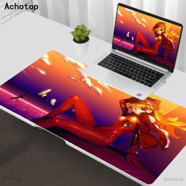 Mouse pad Evangelion Logo Computer Laptop Anime Keyboard Mouse Mat Gaming Large Mouse Pad Keyboards - Evangelion Merch