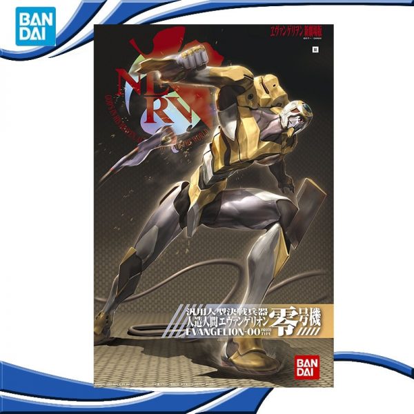 Original BANDAI 1 144 Gundam EVA 00 002 Ver SET Anime Evangelion Assembled Robot Model Kids - Evangelion Merch