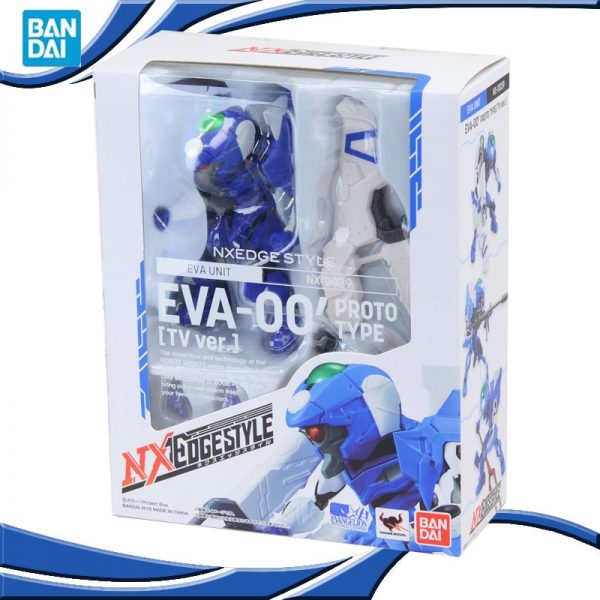Original BANDAI NX NXEDGE STYLE EVA 00 Ver Anime Evangelion SHF Movable Joint Robot Model Kids - Evangelion Merch