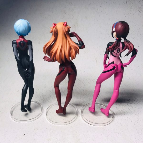 Bandai Genuine Capsule Toys NEON GENESIS EVANGELION Asuka Langley Soryu Ayanami Rei Action Figure Model Ornament 1 - Evangelion Merch