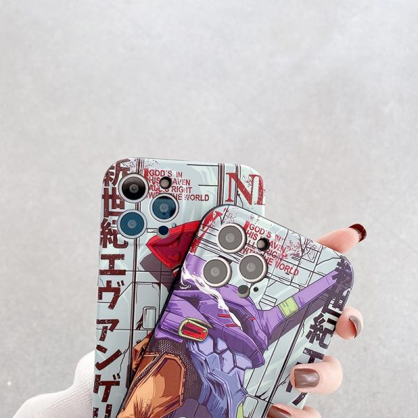 Luxury Japan Evangelion Phone Case for Iphone 12 11 Pro X S Max XR 6 7 3 - Evangelion Merch