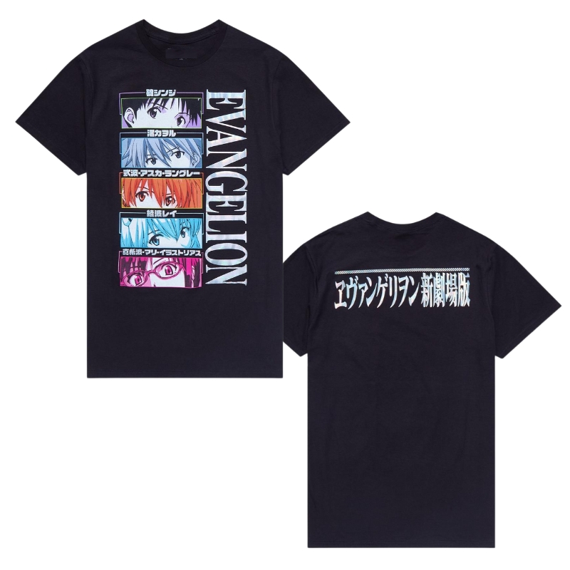 Neon Genesis Evangelion Colored Eyes T shirt - Evangelion Merch